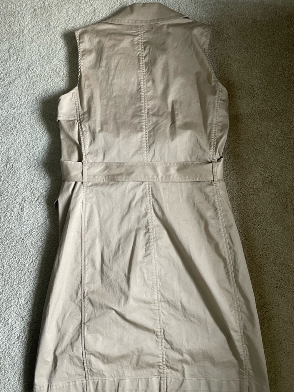 Ralph Lauren Sleeveless Trench Dress - Tan - Picture 5 of 5